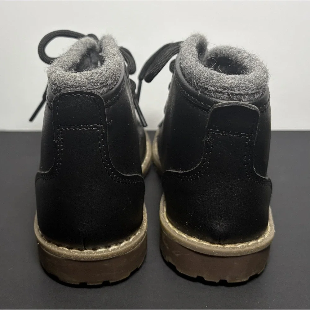 The Children's Place Black Knit Top Chukka Boots Casual Dress Shoes 10 Toddler
